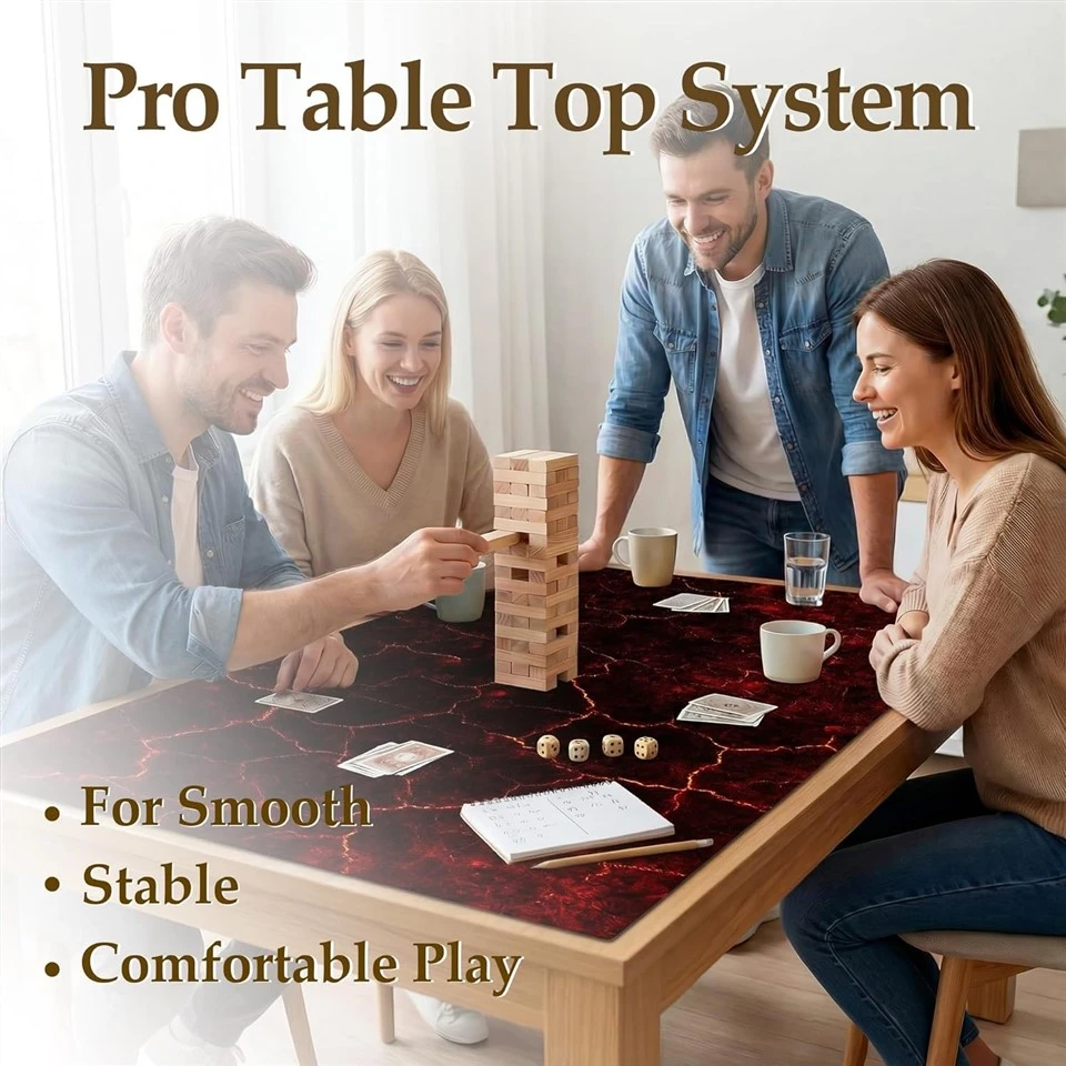 Waterproof Neoprene Large Gaming Playmat 31 X 55 Inches, Portable Board Game Table Cover, Multiuse Mat For Mahjong, Poker, Card Games, Tile Games, Dominoes And Tabletop RPGs, Volcanic Red manufacturers